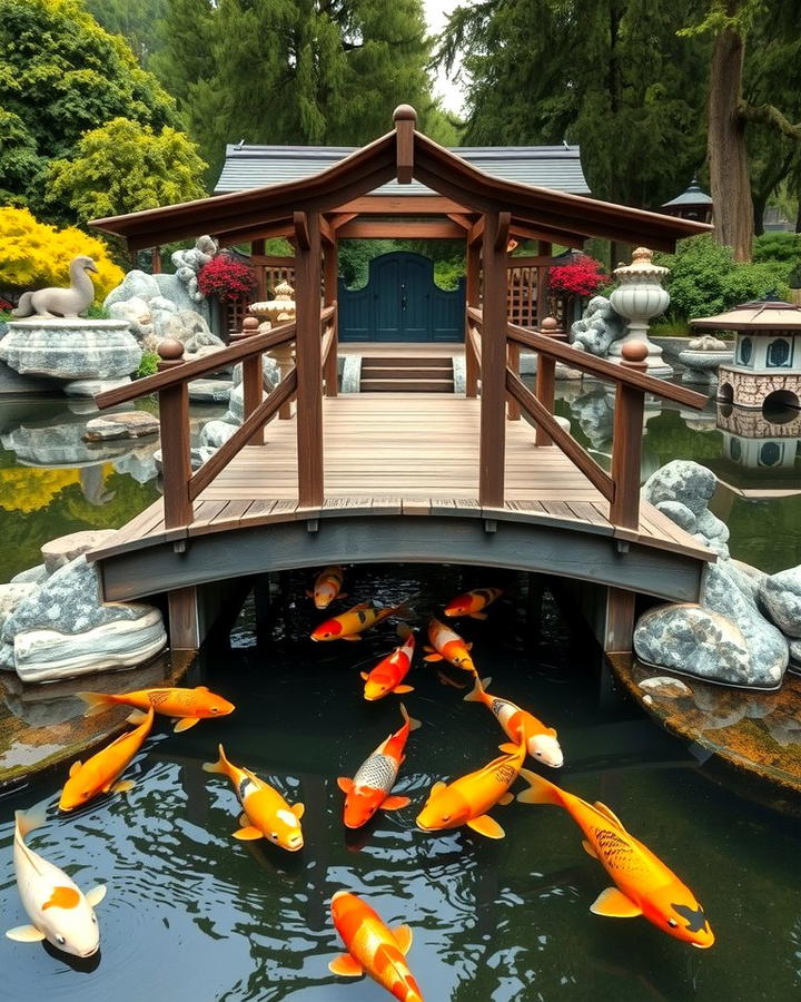 Koi Ponds with Bridges