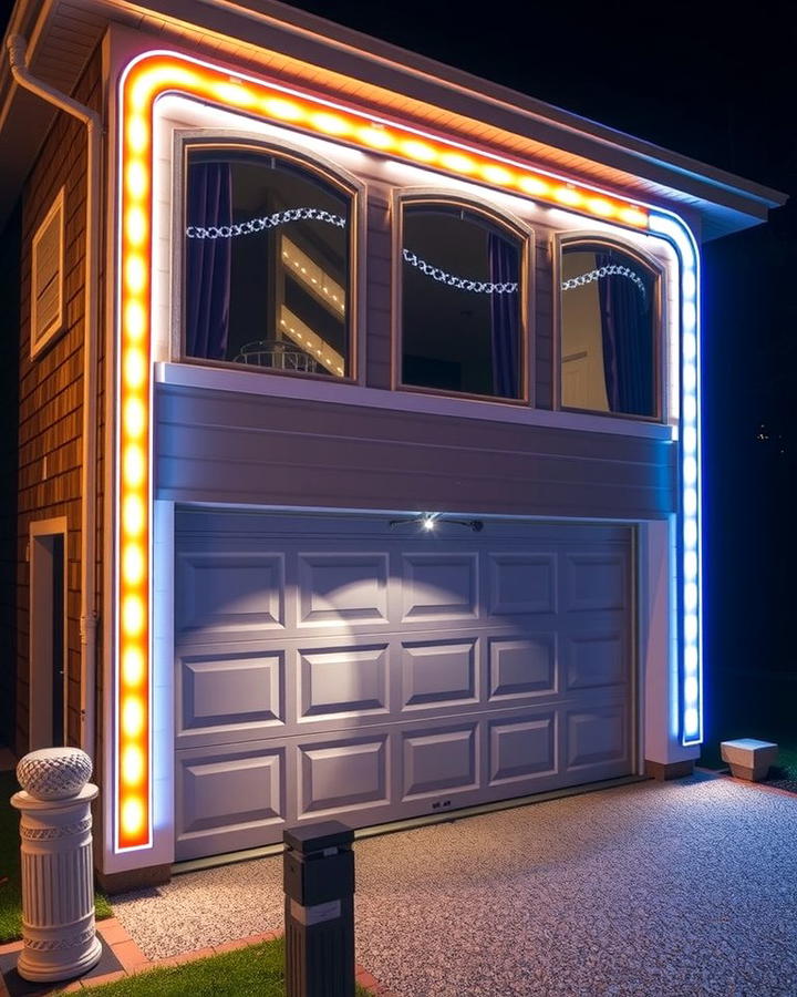 LED Strip Lighting for Garage Frames