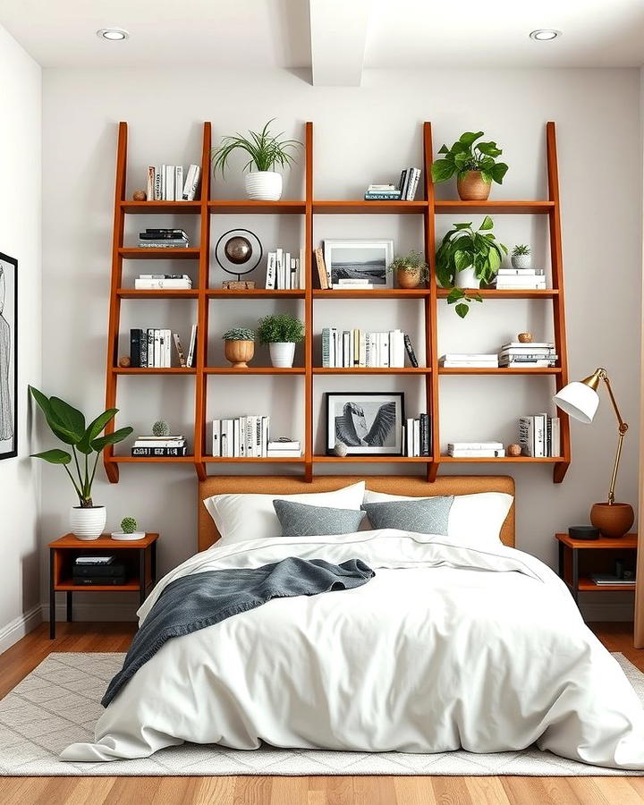 Ladder Shelves for Compact Storage