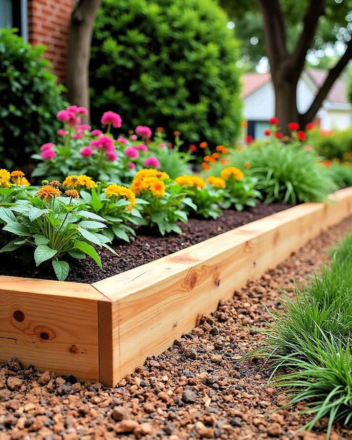 Landscape Timber Edging for Mulch