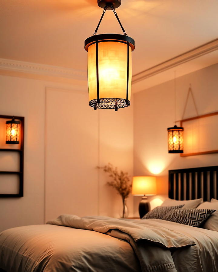 Lantern Inspired Lighting for Bedroom