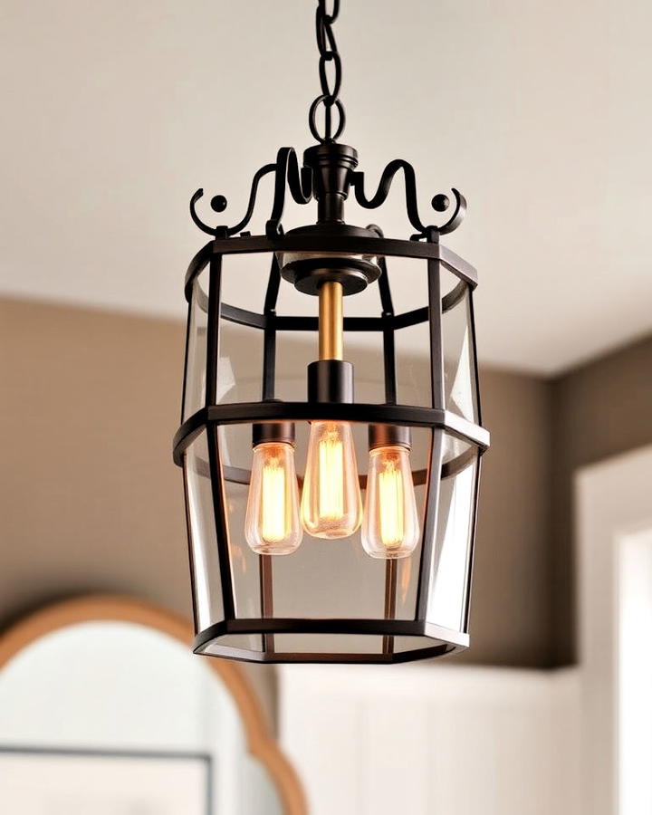 Lantern style Chandelier for Bathroom