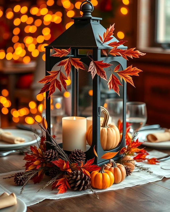 Lanterns with Seasonal Decorations