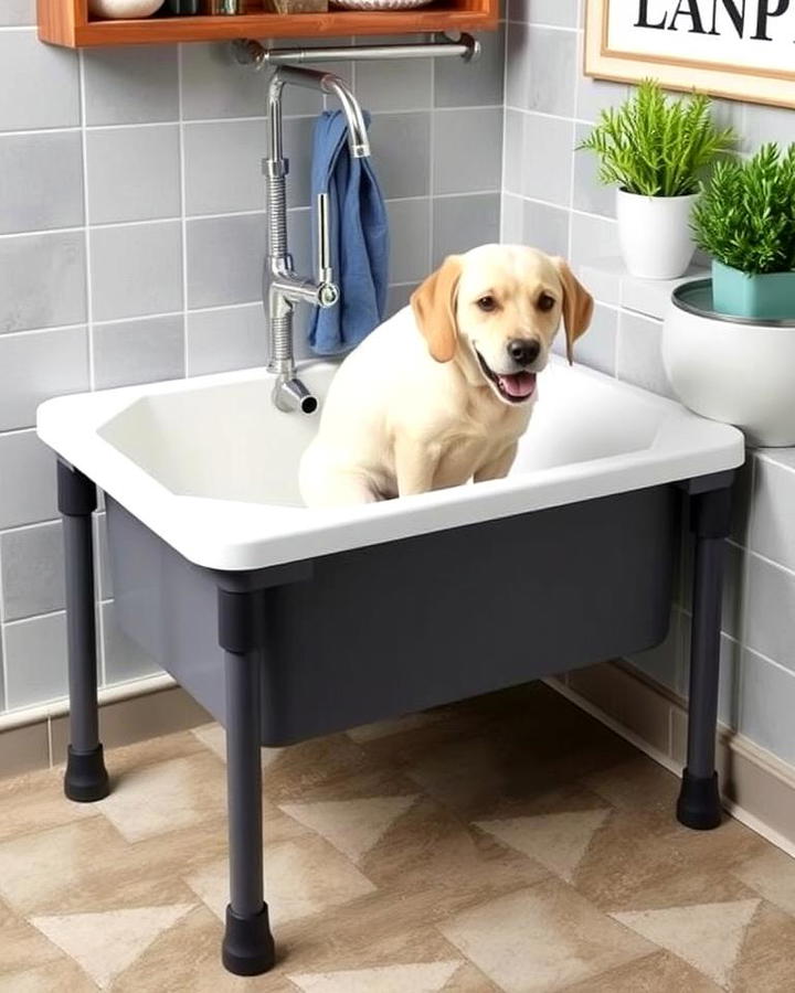 Large Basin Dog Wash Station for Big Breeds