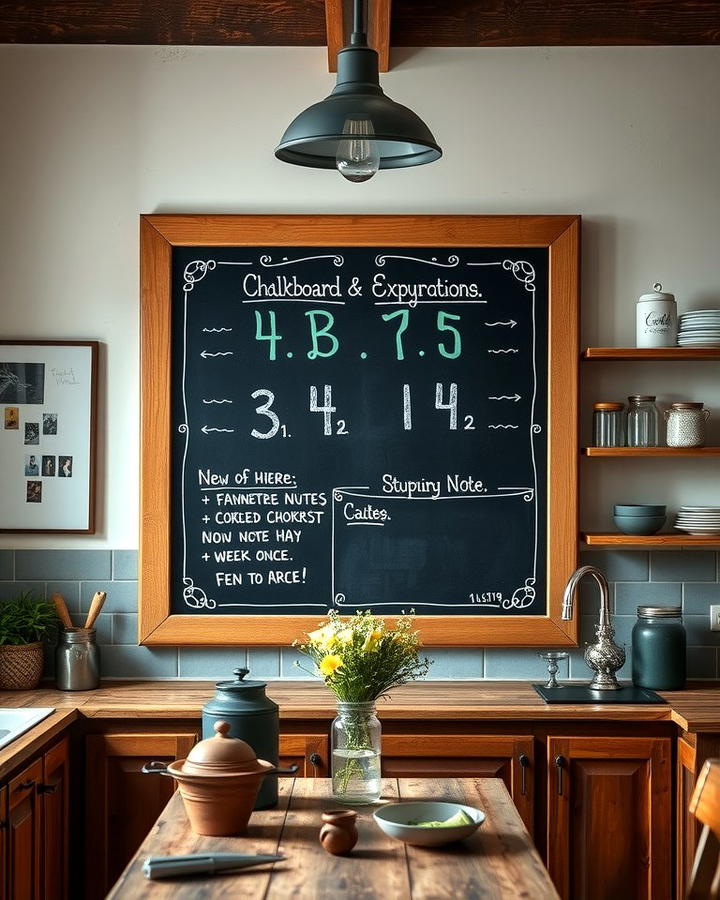 Large Framed Chalkboard