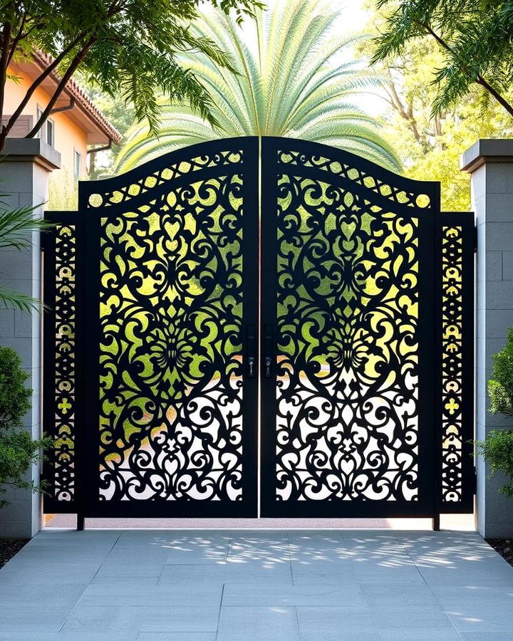 Laser Cut Steel Gate