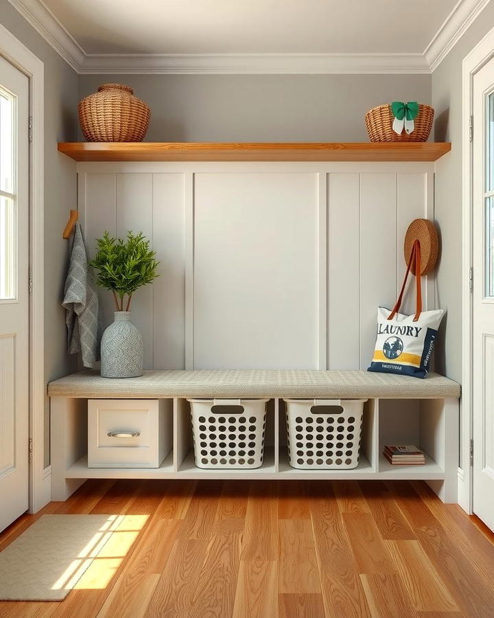 Laundry Basket Bench