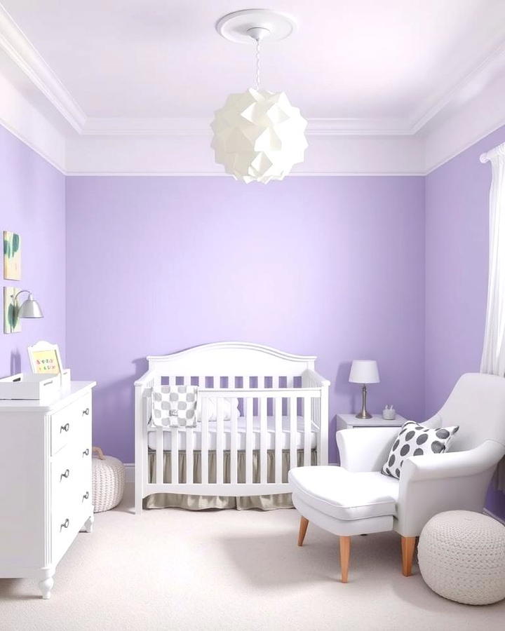 Lavender Walls for a Soft Atmosphere