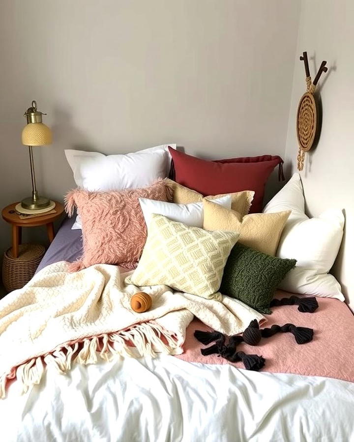 Layered Bedding for Comfort