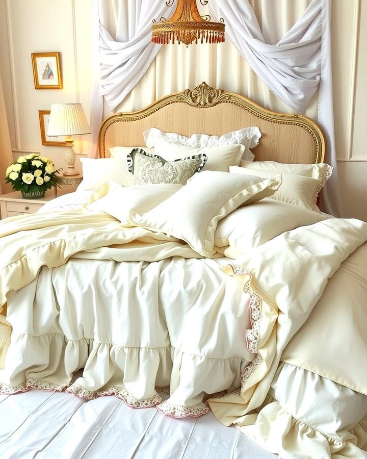 Layered Bedding with Ruffles