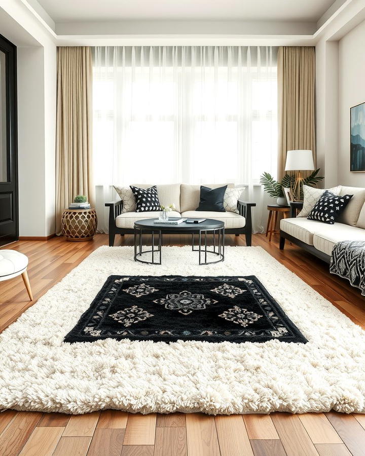 Layered Rugs for Texture