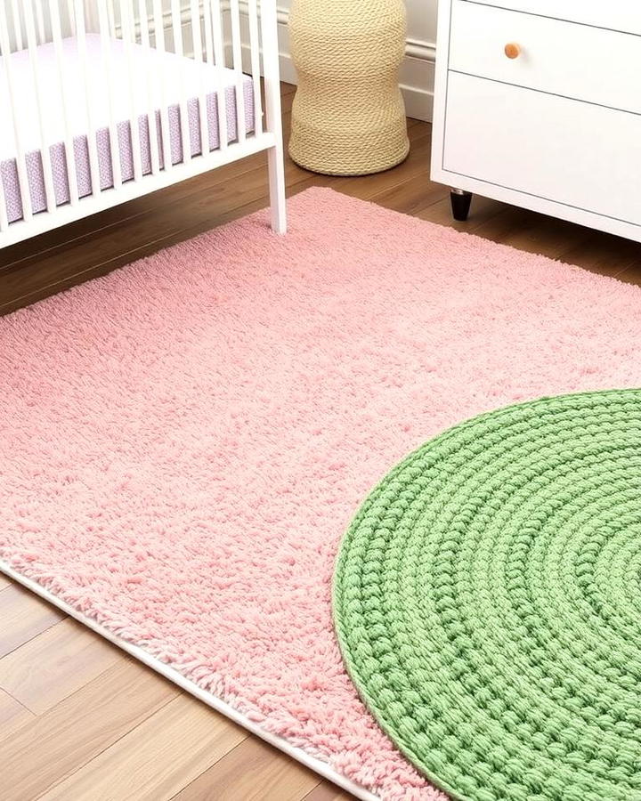 Layered Rugs in Complementary Colors