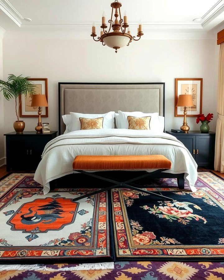 Layered Textures with Chinoiserie Rugs