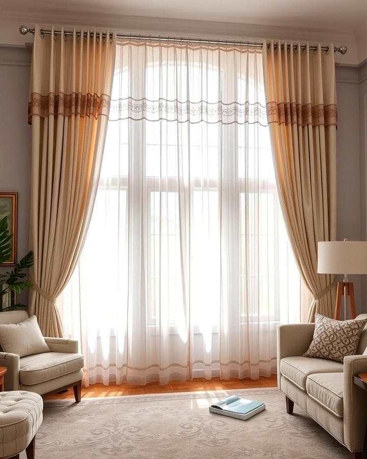 Layered Window Treatments