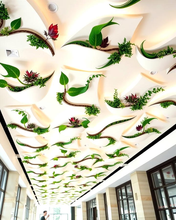 Leaf Shaped Ceiling Panels