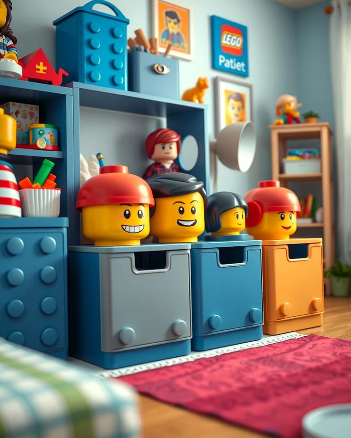 Lego Head Storage Containers