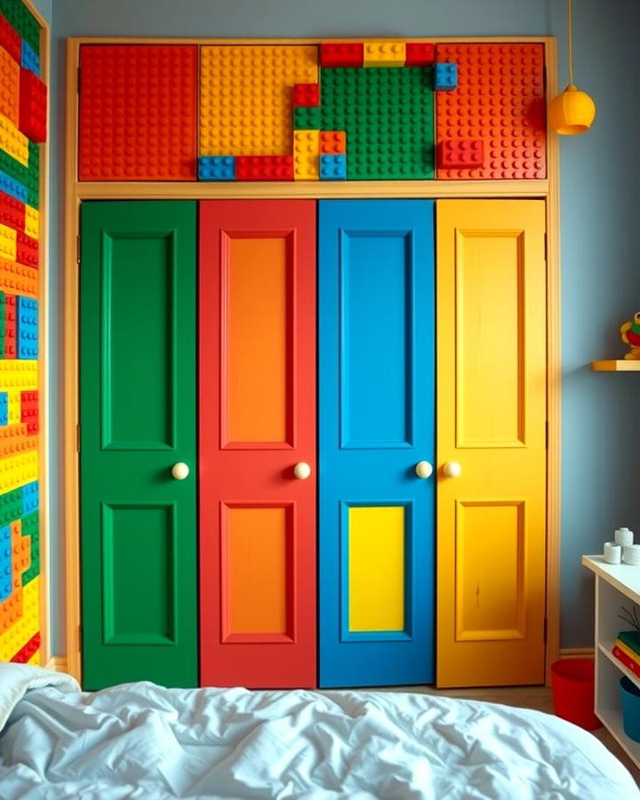 Lego Inspired Closet Doors