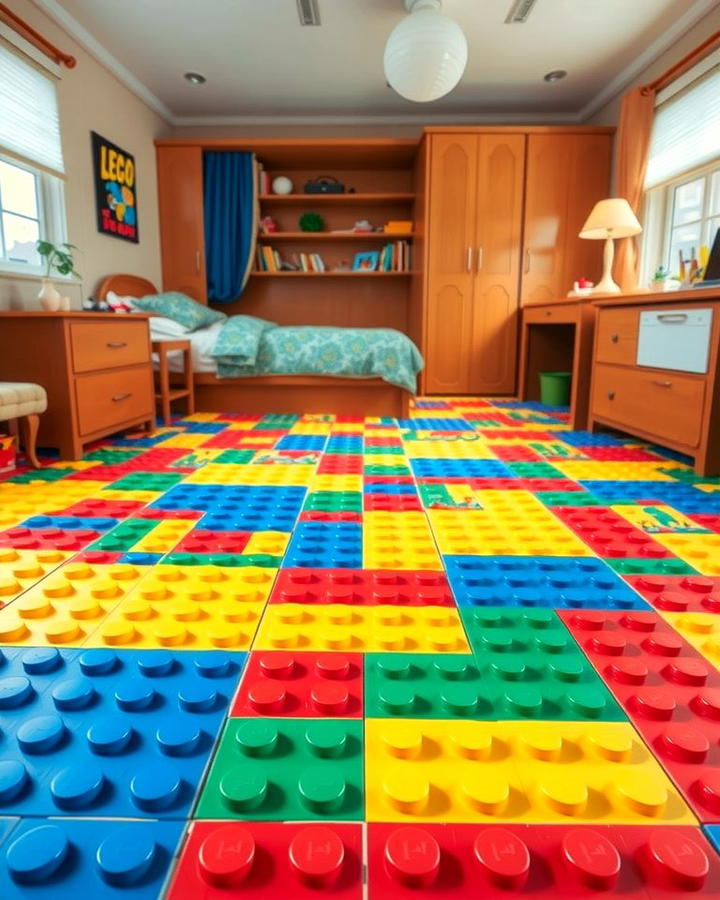 Lego Themed Floor Tiles