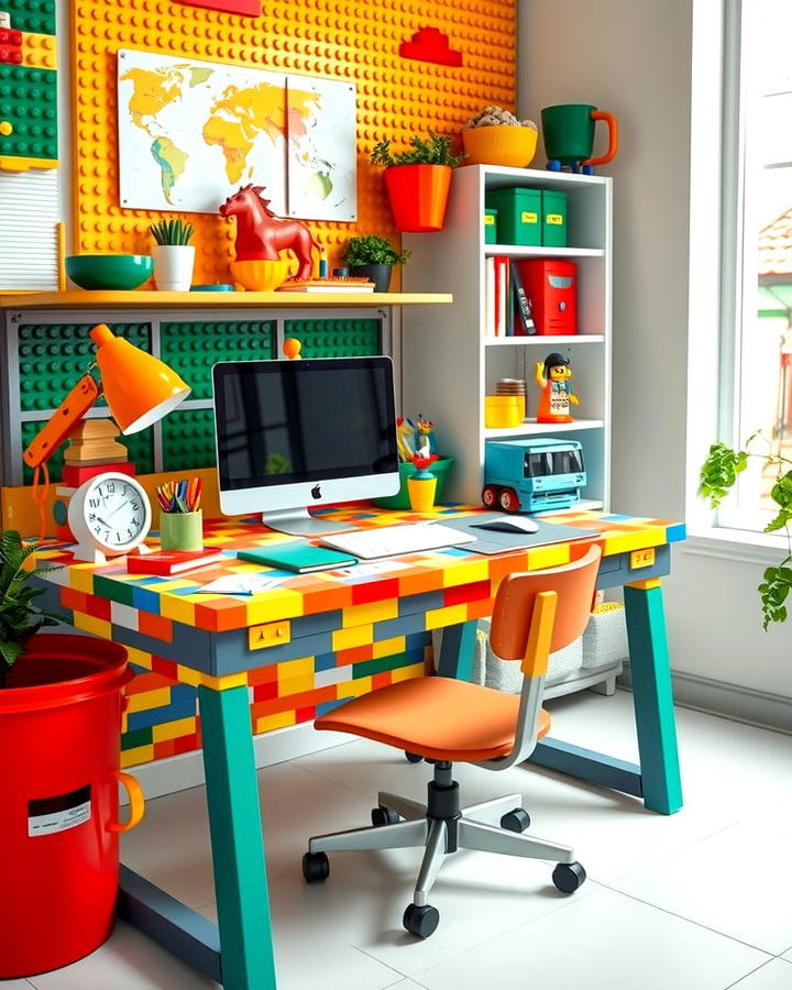 Lego Themed Study Desk