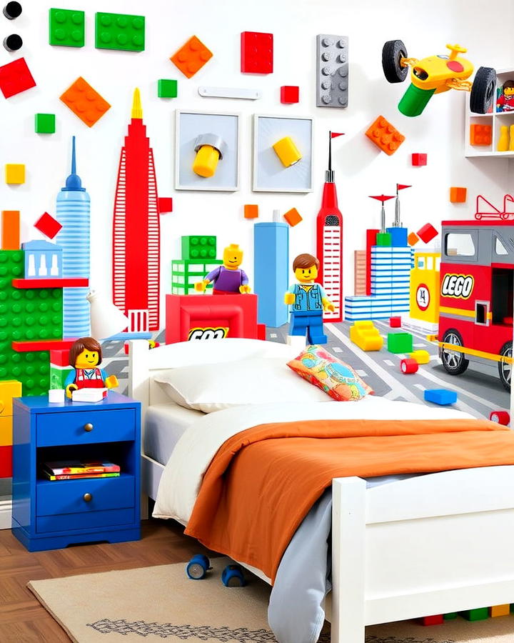 Lego themed Wall Murals Bedroom