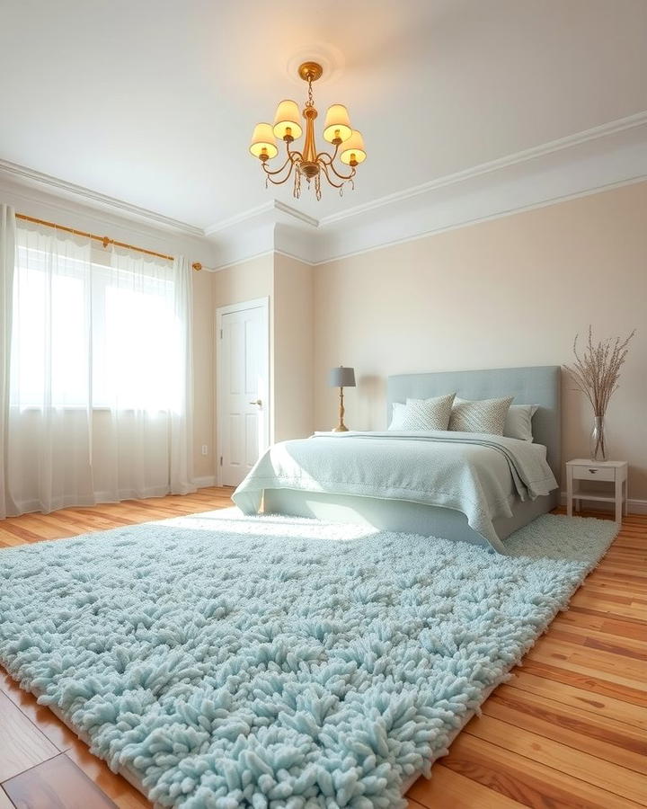 Light Blue Shag Rug