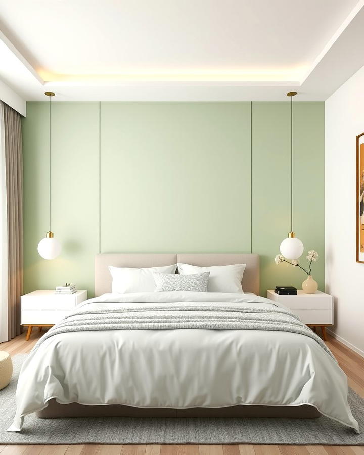 Light Green Accent Wall