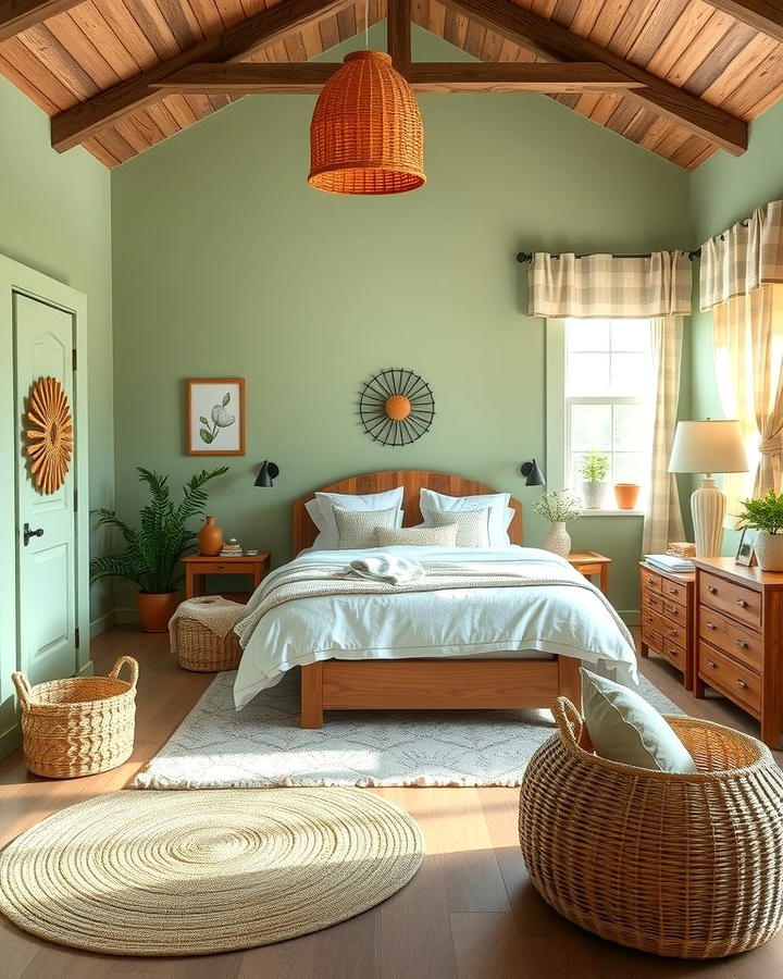 Light Green with Rustic Elements