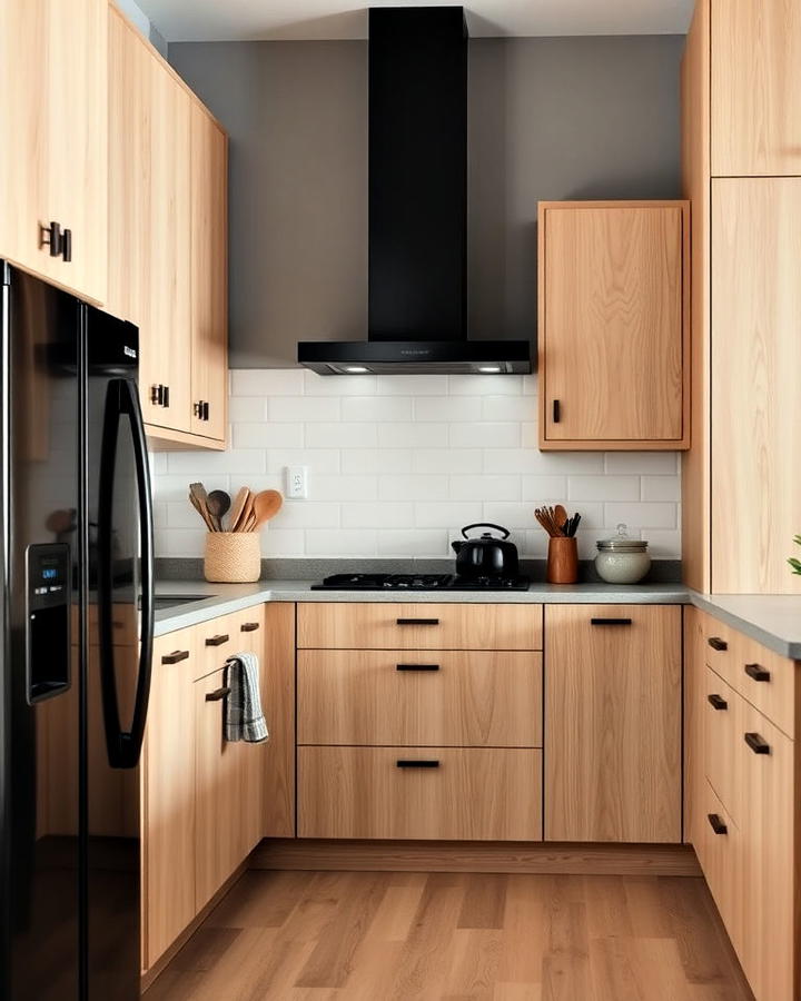 Light Wood Cabinets Design