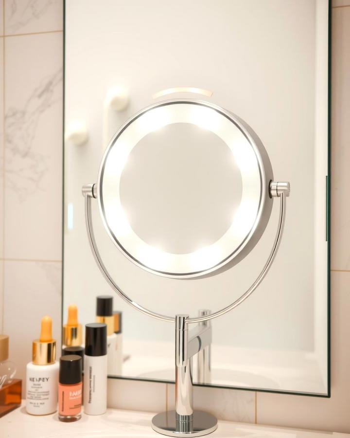 Lighted Makeup Magnifying Mirror