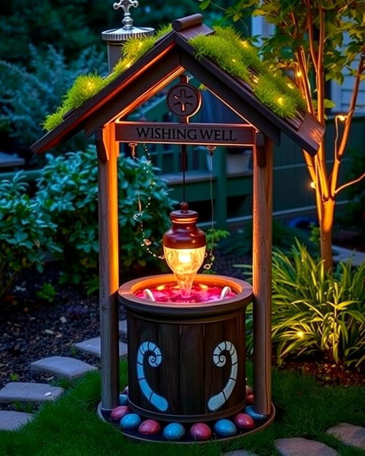 Lighted Wishing Well