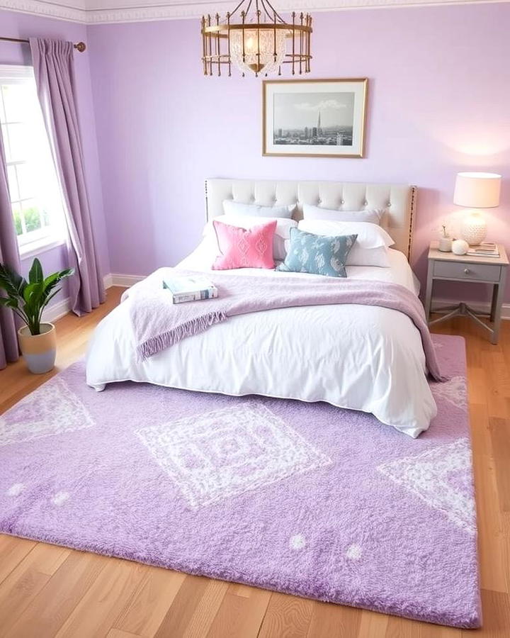 Lilac Area Rug for Subtle Elegance