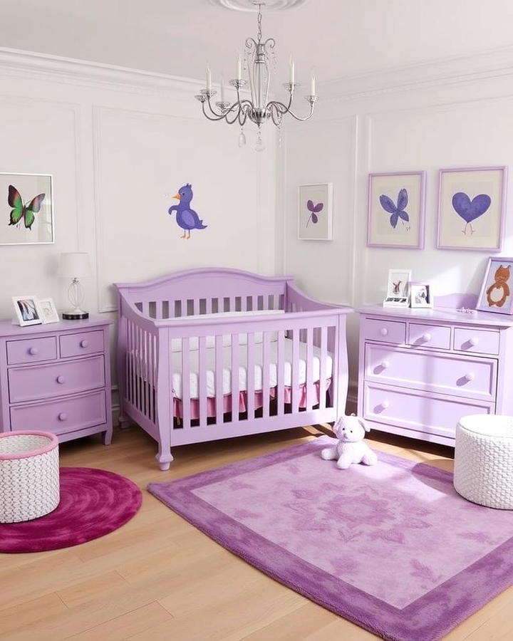 Lilac and White Furniture for a Chic Look