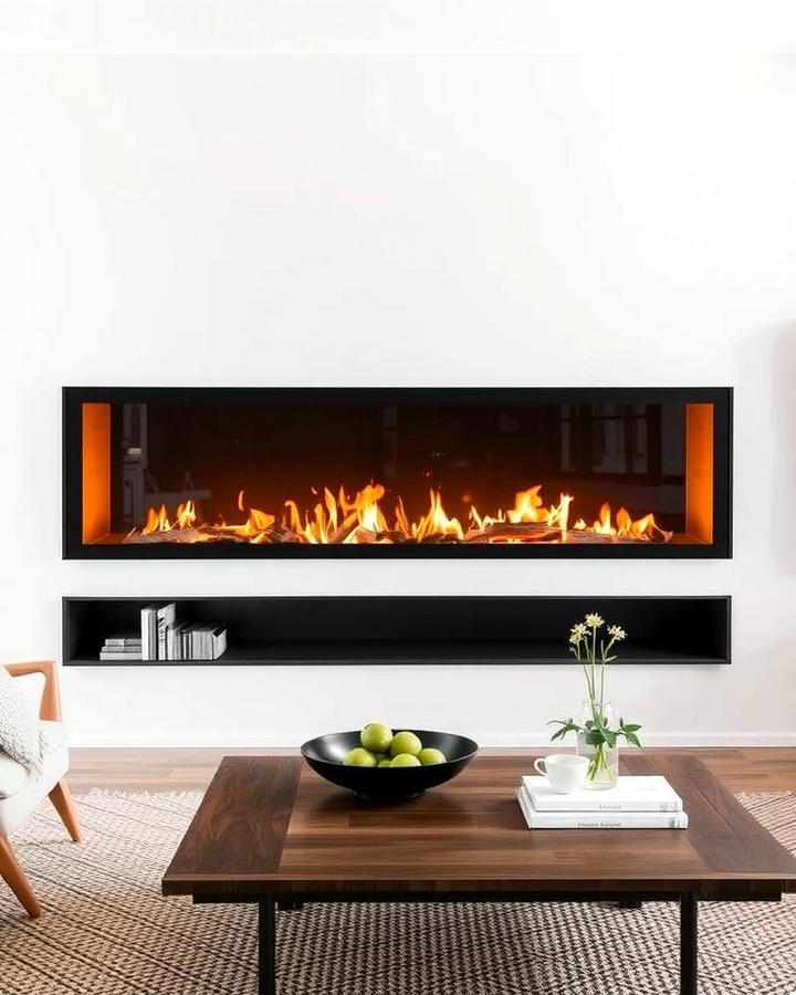 Linear Fireplace for Sleek Modernity