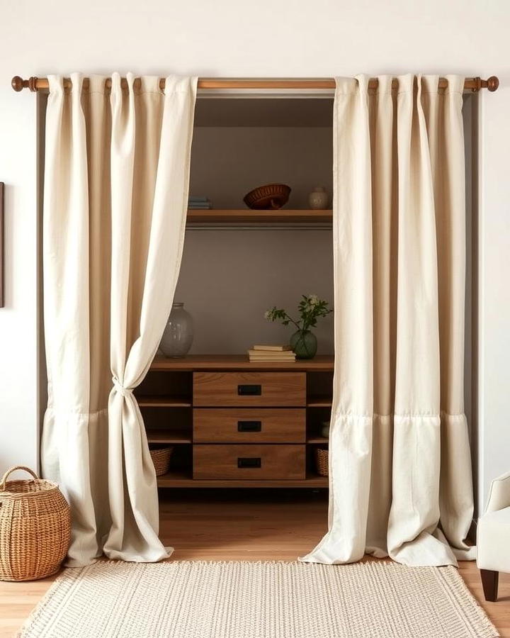 Linen Closet Curtains