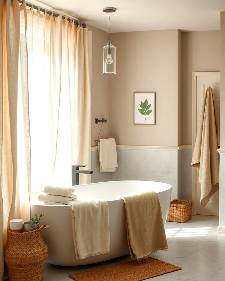 Linen Curtains and Towels