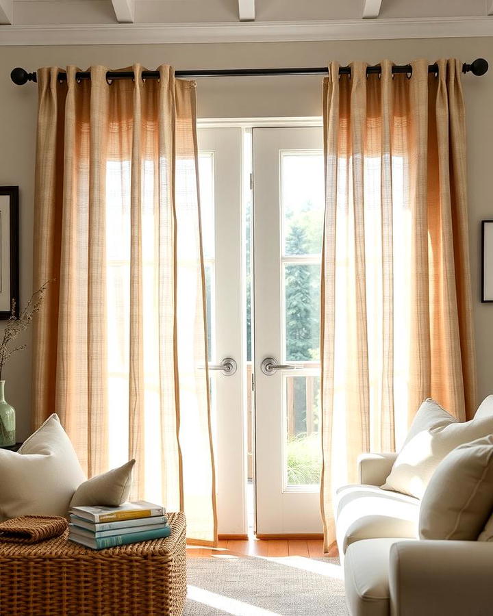 Linen Curtains for a Relaxed Look