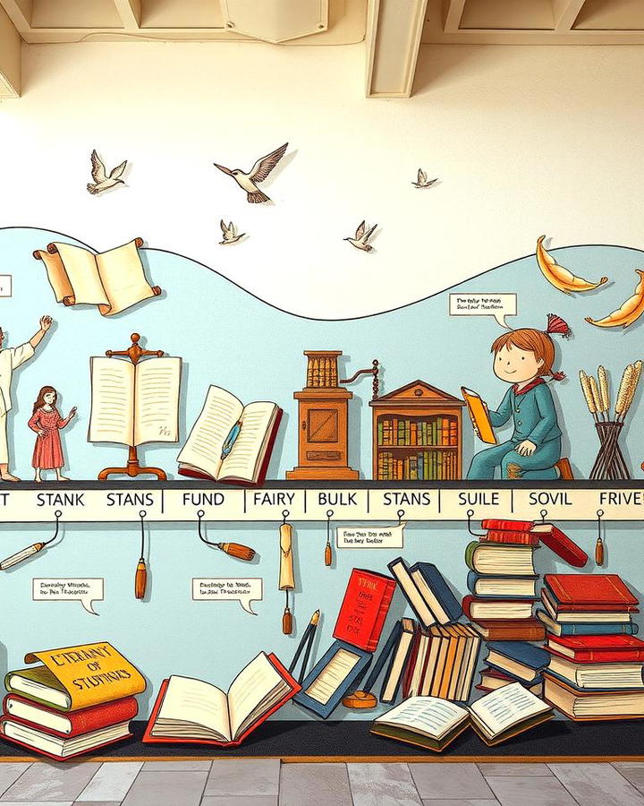 Literary Timeline Wall