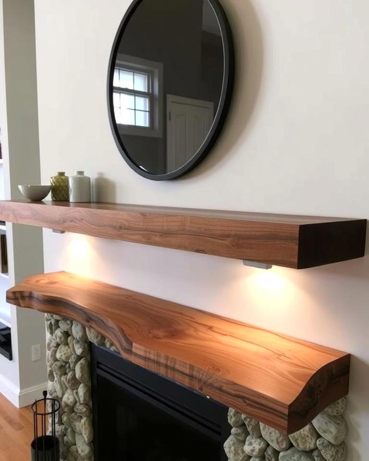 Live Edge Mantel