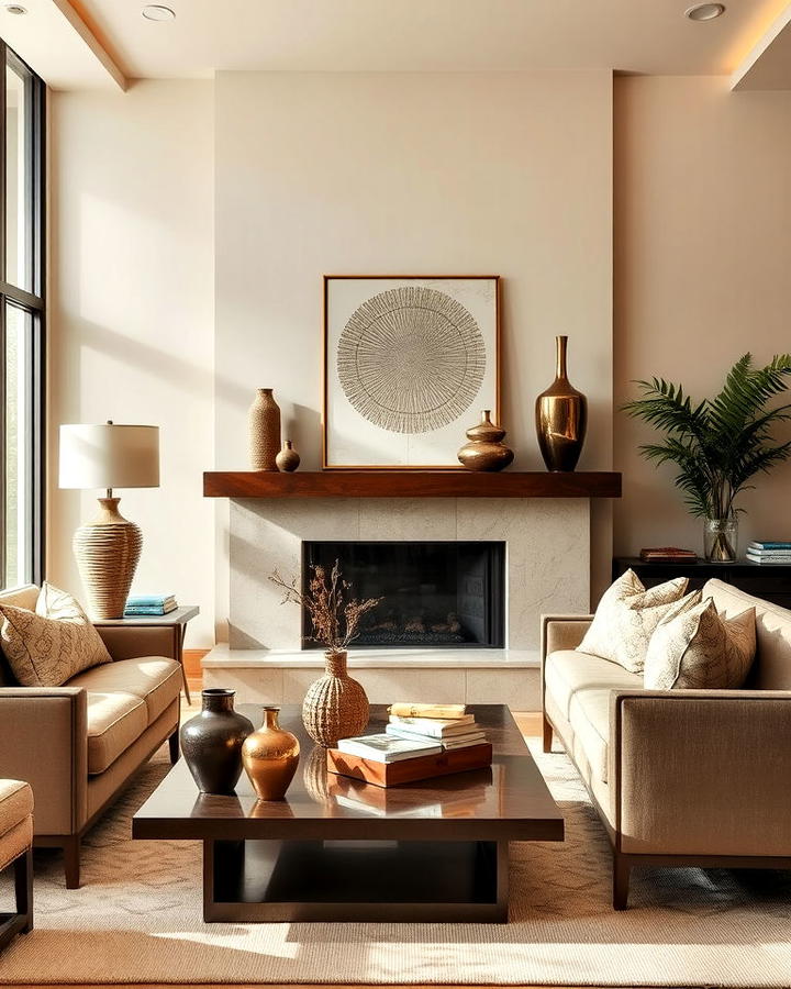 Living Room Sculptural Decorative Objects