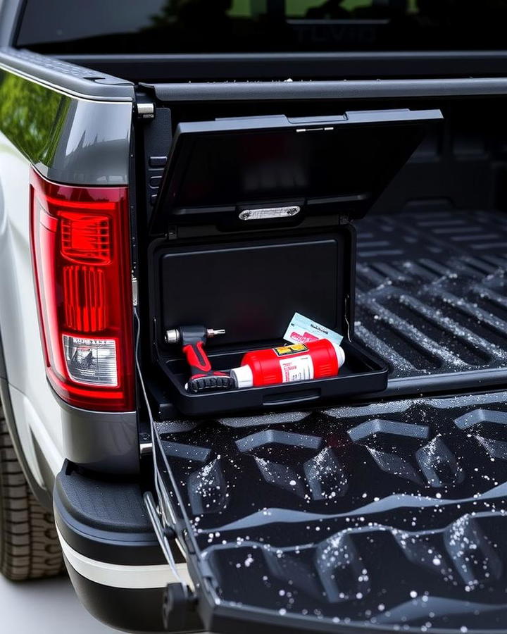 Lockable Tailgate Storage