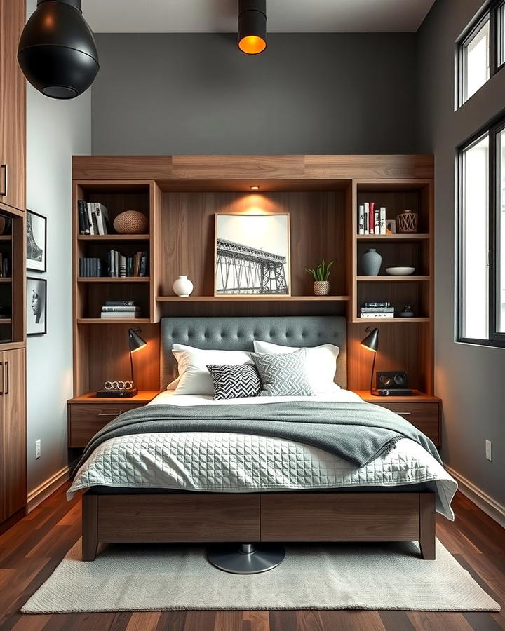 Loft Bedroom with Built In Storage