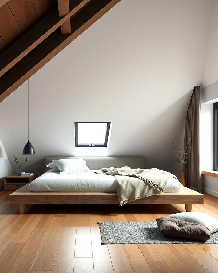 Loft Bedroom with a Platform Bed