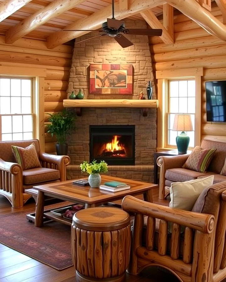 Log Furniture Accents