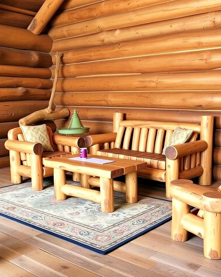 Log Furniture Pieces Cabin Decor