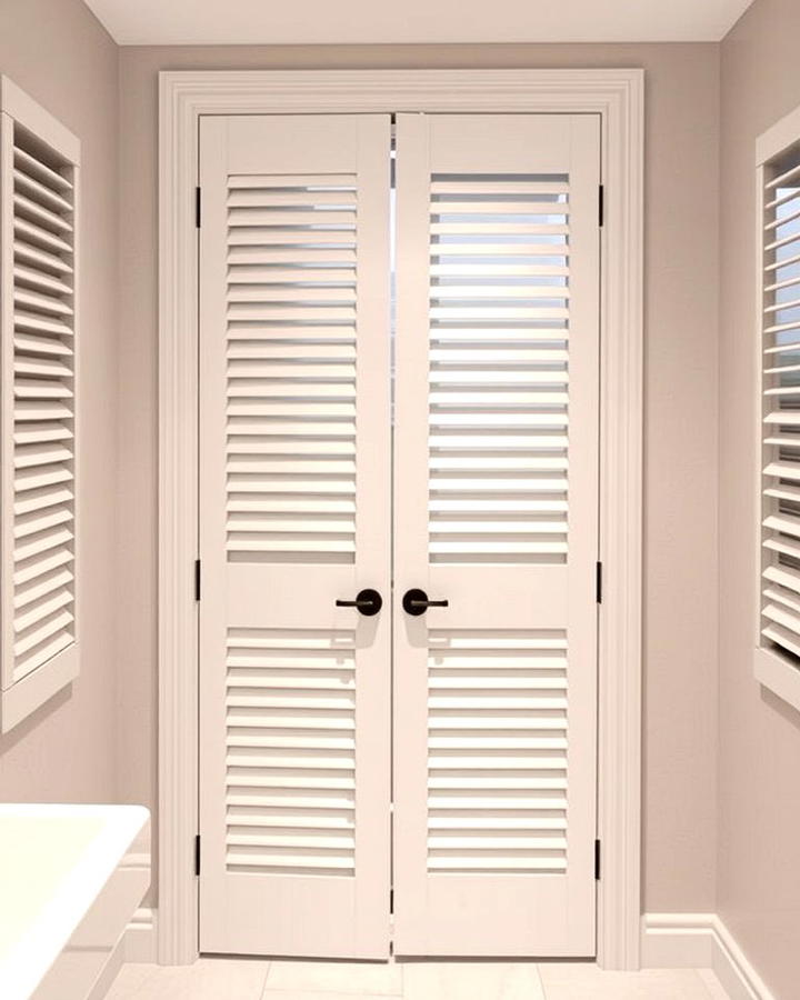 Louvered Door for Ventilation