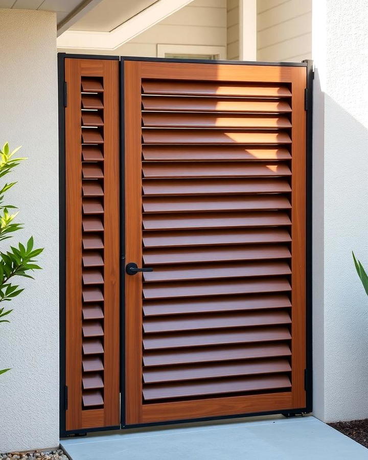 Louvered Gate