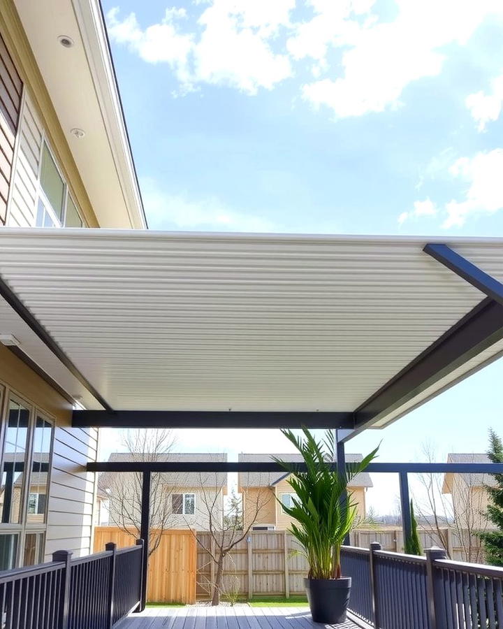 Louvered Roof for Adjustable Shade