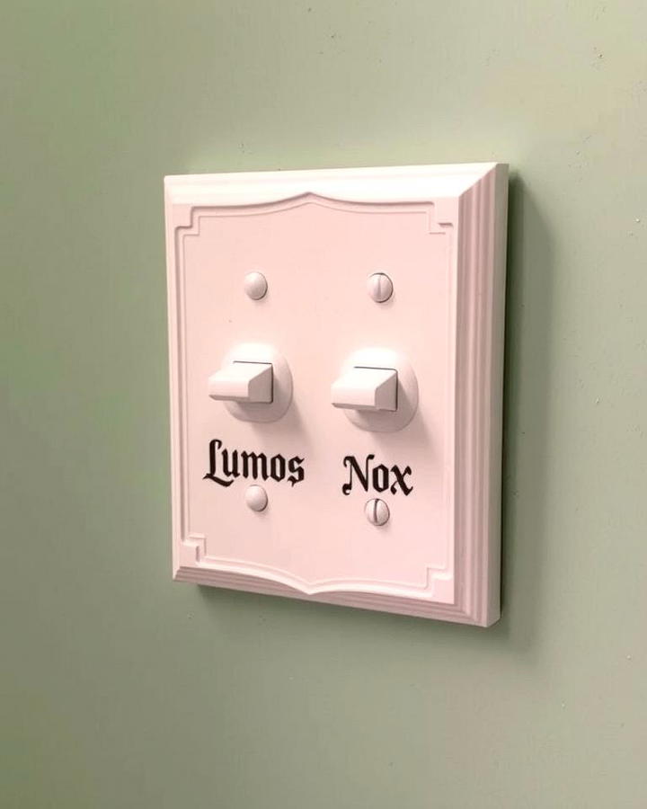 Lumos and Nox Light Switch Plate