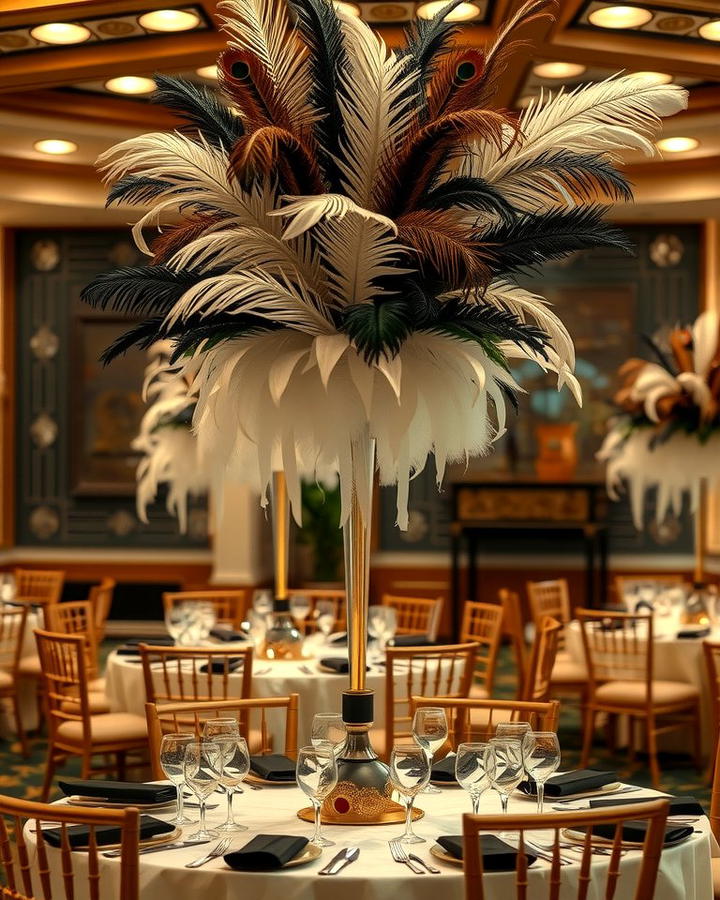 Luxe Feather Centerpieces