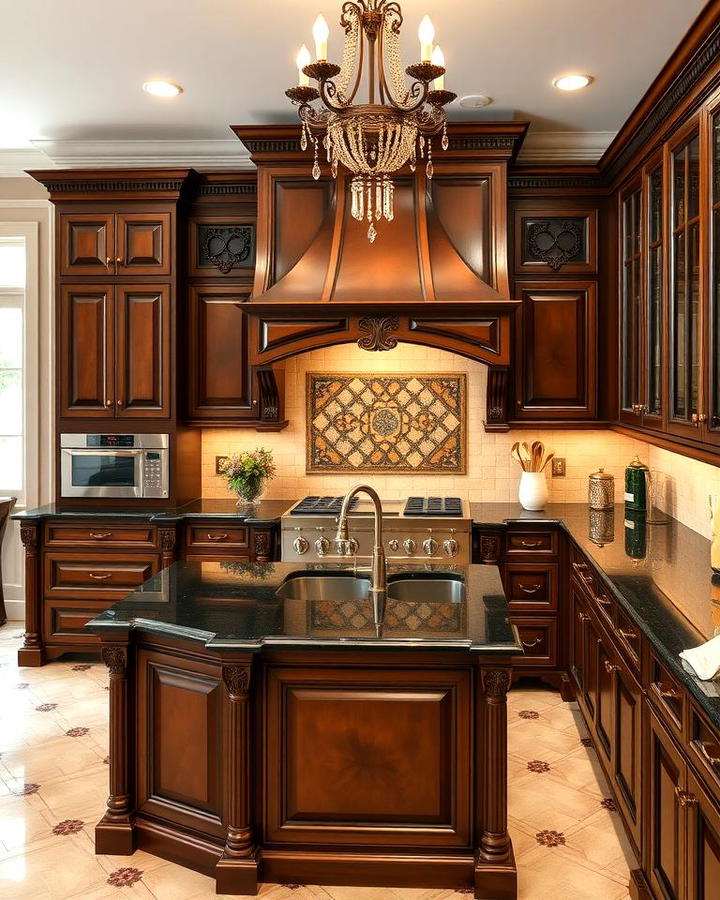 Luxe Traditional Kitchen with Rich Tones